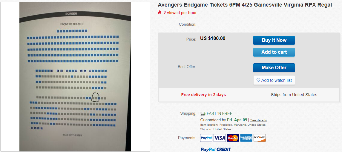 Avengers 100 USD