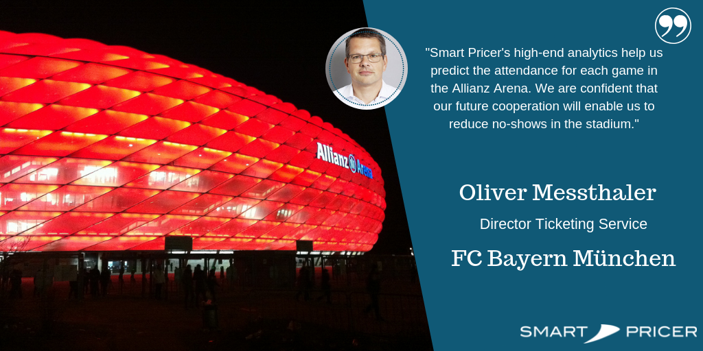 FC Bayern München zählt auf Smart Pricer für die „No-Show“ Reduzierung